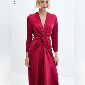 Mango Elegant Satin Dress, size 0